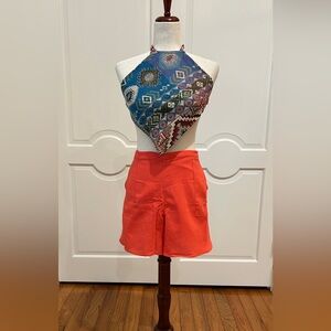 Artisan Hippie Boho Style wrap shorts made in Oaxaca Mexico.